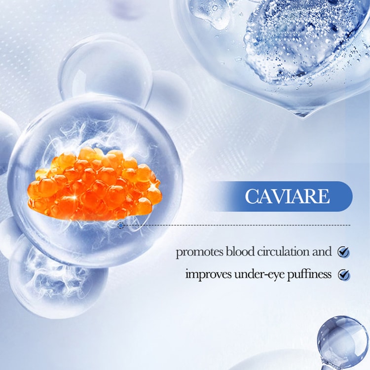 Anti Dark Circles Eye Cream with Caviar Hyaluronic Acid for Bags, Firming and Moisturizing Beauty Skin Care