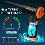 Electric Dust Blower, High-Performance 3-Speed Air Duster for Electronics, Keyboard & Home Cleaning