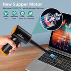 Electric Dust Blower, High-Performance 3-Speed Air Duster for Electronics, Keyboard & Home Cleaning