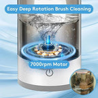 USB-Powered Makeup Brush Washer & Dryer - Odorless, Battery-Free Cleaner for Effortless Beauty Tool Care