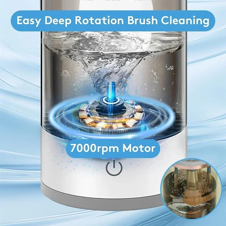 USB-Powered Makeup Brush Washer & Dryer - Odorless, Battery-Free Cleaner for Effortless Beauty Tool Care