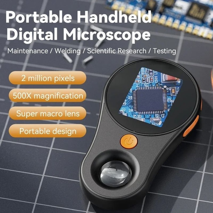 500X Digital Microscope with Light for Electronics, Coins, Jewelry, and Watch Repair