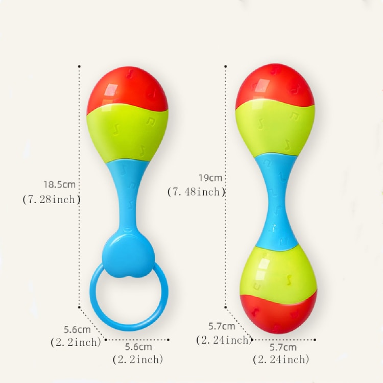 Early Learning Montessori Baby Toy, Musical Instrument Rattle Shaker, Bell Hammer Kids Toys for Children