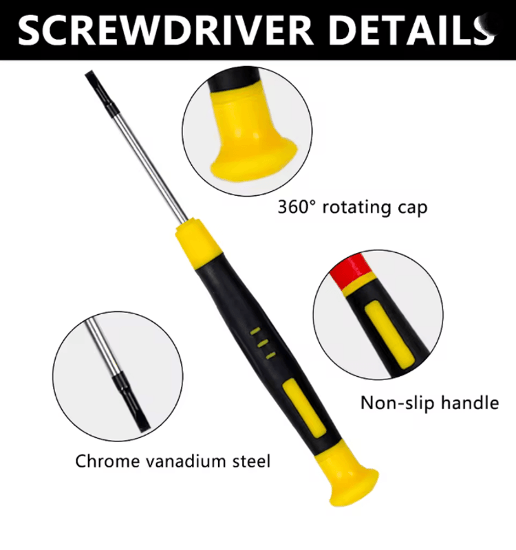 Precision Mini Screwdriver Set for Electronics Watch Jewelry Repair 6 Piece Precision Screwdriver Kit