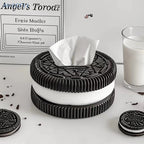 Home Living Room Bedroom Desktop Tissue Box, Creative Oreo Style Extractive Paper Box Car, Dining Table Decor