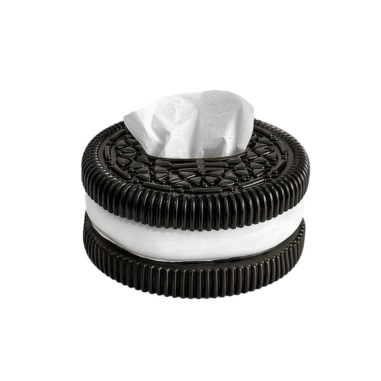 Home Living Room Bedroom Desktop Tissue Box, Creative Oreo Style Extractive Paper Box Car, Dining Table Decor