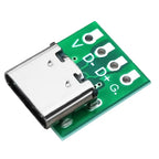 Most Reviewed USB Type C 16 Pin Female PCB Breakout Connector Board for DIY Cable Repair and Electronics Projects