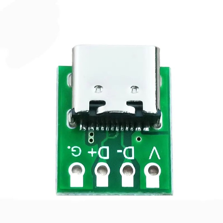 Most Reviewed USB Type C 16 Pin Female PCB Breakout Connector Board for DIY Cable Repair and Electronics Projects